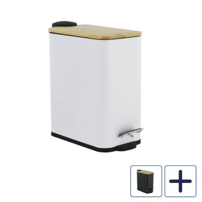 Pedalspand, bambus - 5 liter