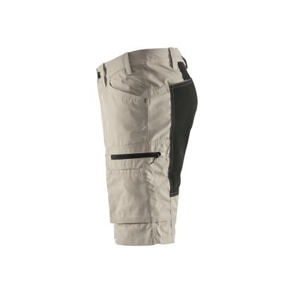 Blåkläder 1449 service shorts med stretch, sand/sort