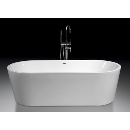 Milobad 1881 fritstående badekar, ovalt, 80 x 56 x 178 cm