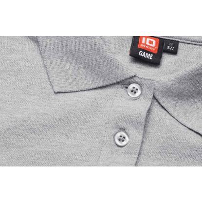 ID 0527 poloshirt med stretch, dame, grå melange