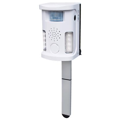 RYOM ultralydskræmmer med alarm, sensor og blitz - 70 m²
