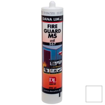 Dana Lim Fire Guard MS 567 brandfugemasse i patron, hvid - 290 ml