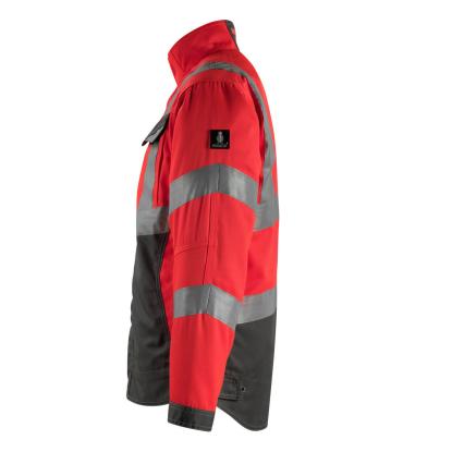 MASCOT SAFE SUPREME Oxford arbejdsjakke, hi-vis rød/mørk antracit