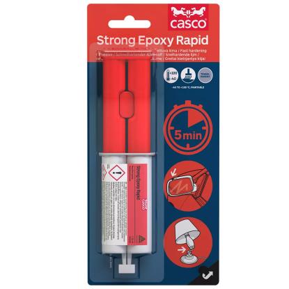 Casco Strong Epoxy Rapid, resin + hærder komponent - 2 x 12 ml