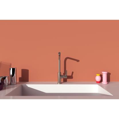 Ideal Standard GUSTO køkkenarmatur, L-tud, silver storm