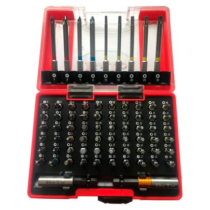 BATO bitssæt med farvering, 1/4", 25 og 75 mm - 71 dele