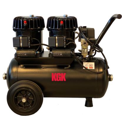 KGK olieholdig kompressor, 8 bar, 2 x 0,5 HK, 24 liter