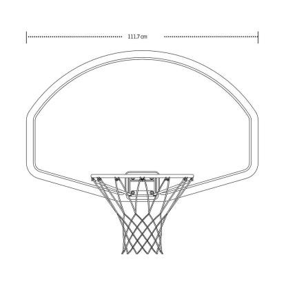 Lifetime Colorado basketballkurv, 72 x 112 cm