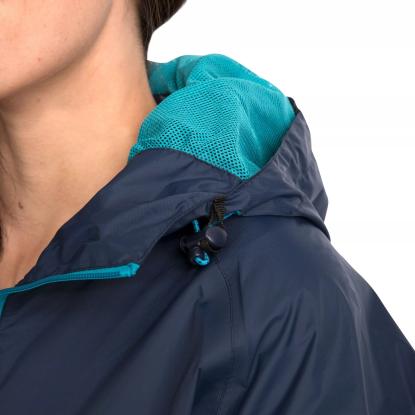 Trespass QIKPAC packaway regnjakke med pose, dame, navy