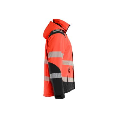 Blåkläder 4400 high vis letforet vinter softshelljakke, hi-vis rød/sort