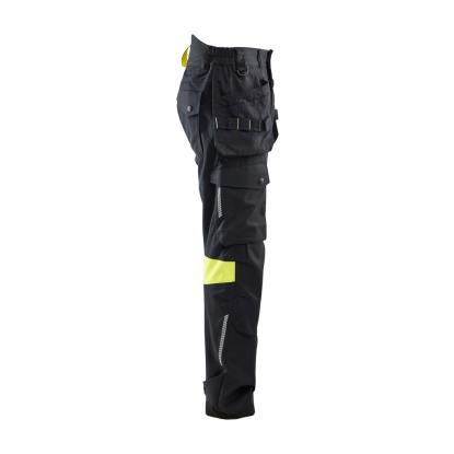 Blåkläder 1418 håndværker buks inherent, sort/hi-vis gul