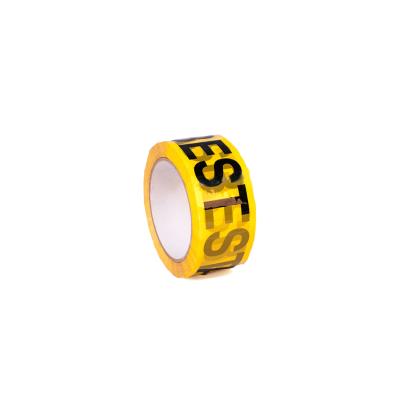 Advarselstape ASBEST, gul/sort - 50 mm x 66 meter