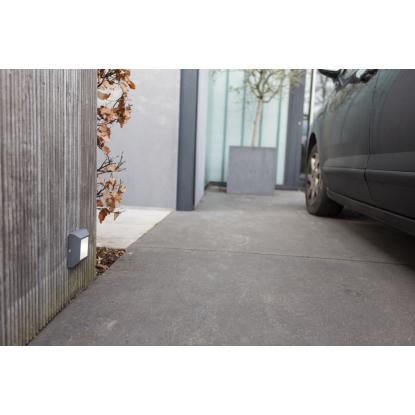 LUTEC HELENA firkantet udendørs LED væglampe, 10,1 x 10,1 cm, IP54, 4000K, mørk grå