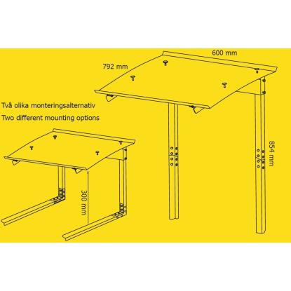 MaxCutter garage til robotplæneklippere, H35-85 x B60 x D79 cm, sort