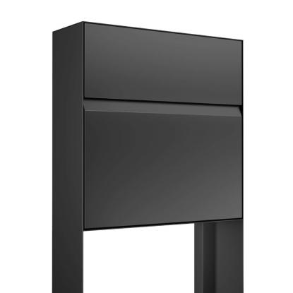 Bravios Valencia postkasse med stander, sort