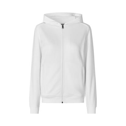 ID PRO Wear CARE 0389 hættetrøje med lynlås, dame, hvid