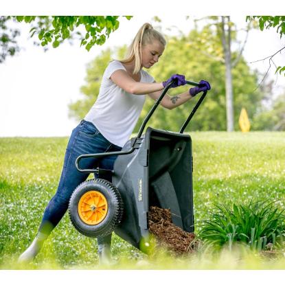 Polar Cub Cart trillebør, plast, sort - 198 liter