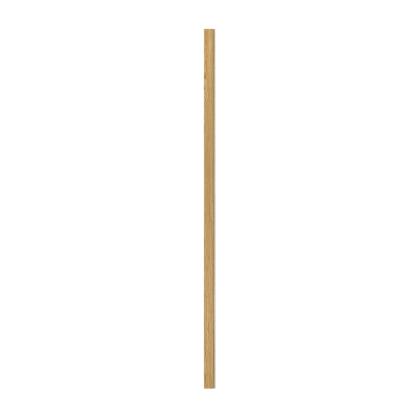 I-Wood afslutningsliste til 4-lamel akustikpanel, klar olieret, beige filt og lys kerne, egefiner, 16 x 67 mm