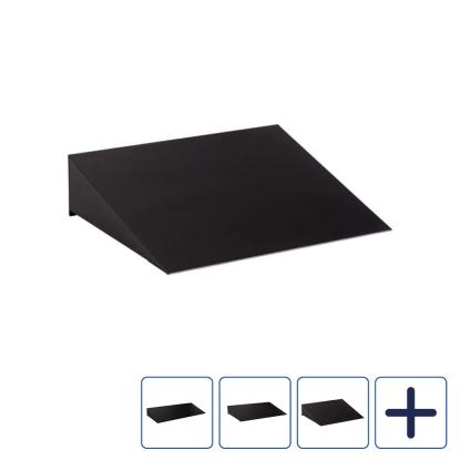 Allux skråtag til LC4 systempostkasse, sort