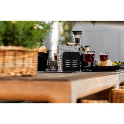 WENKO Kitchen Baco servietholder, 15 x 12,5 x 4 cm