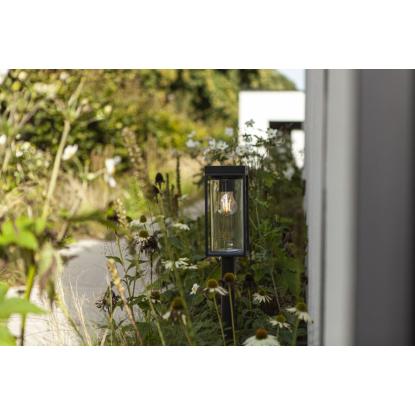 LUTEC FLAIR bedlampe med spyd, solceller og sensor, H76 cm, E27, sort