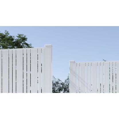 PLUS Classic stolpehat, hvid/stål, 91 x 91 mm