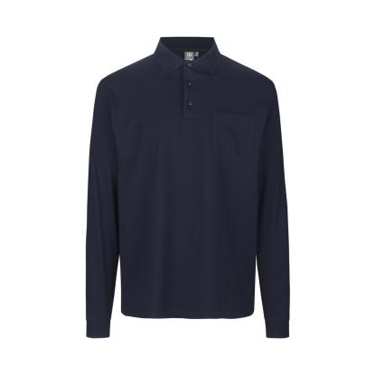 ID PRO Wear 0326 poloshirt med lange ærmer, navy