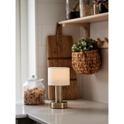 PR Home Tiara LED bordlampe, transportabel, antik messing