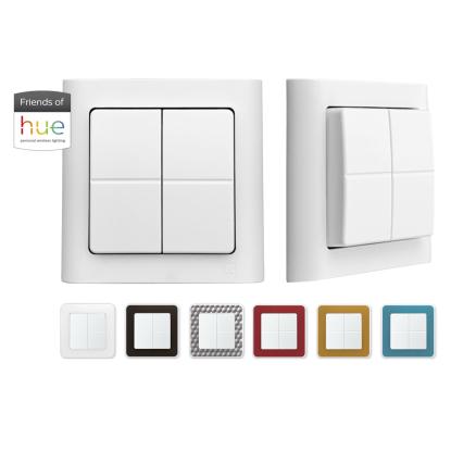 Jumitech trådløs lysdæmper uden batteri til Philips Hue, 1 modul, hvid