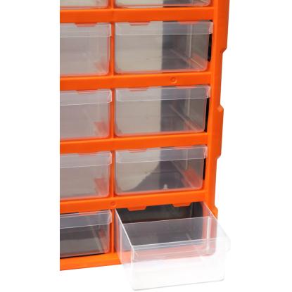 Boxer sortimentskasse med 18 skuffer, 47,5 x 38,5 x 18 cm