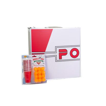 Stanlord foldbart beer pong-bord inkl. 24 kopper og bolde