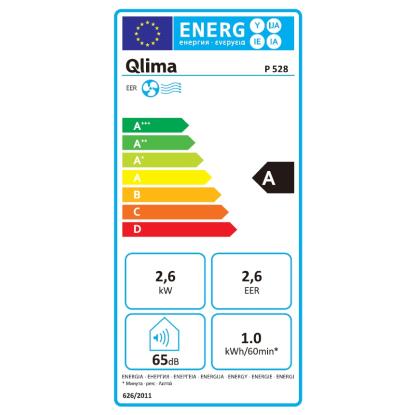 Qlima P528 mobil aircondition med Wi-Fi