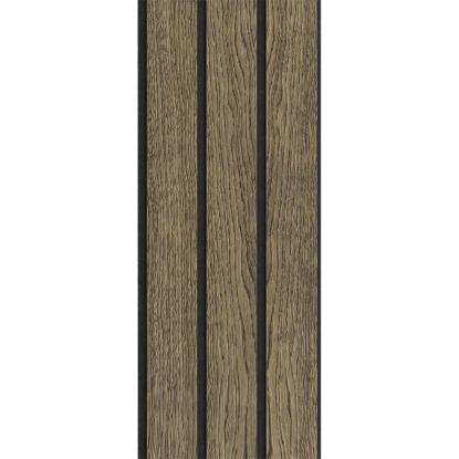 I-Wood Basic 3-lamel akustikpanel, sort olieret, sort filt og sort kerne, egefiner, 17 x 300 mm 