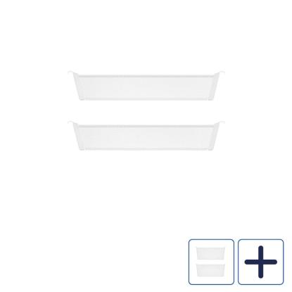 Décor+ D40 rumdeler til meshkurv, mat hvid, 43,1 cm - 2 stk.