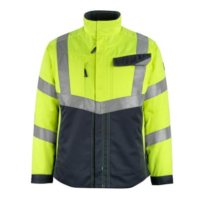 MASCOT SAFE SUPREME Oxford arbejdsjakke, hi-vis gul/mørk marine