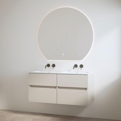 Best Design Bora One-Box møbelsæt med vask uden hanehuller, mat taupe, 120 cm