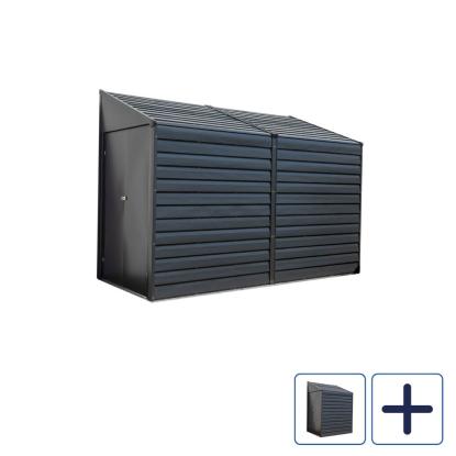 Spacemaker Yardsaver redskabsskur, galvaniseret stål, grå