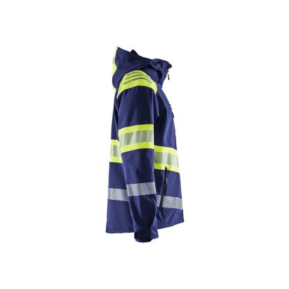 Blåkläder 4494 high vis softshell jakke, marineblå/hi-vis gul