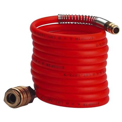 Einhell trykluft spiral flexslange, 6 mm inkl. koblinger - 4 meter Einhell trykluft spiral flexslange, 6 mm inkl. koblinger - 4 meter
