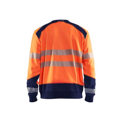 Blåkläder 3541 high vis sweatshirt, hi-vis orange/marineblå