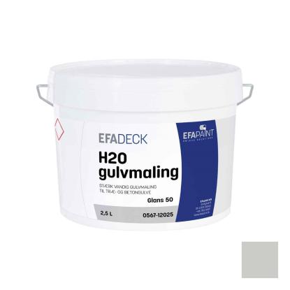 EFAdeck ® H2O gulvmaling, grå, glans 50 - 2,5 liter
