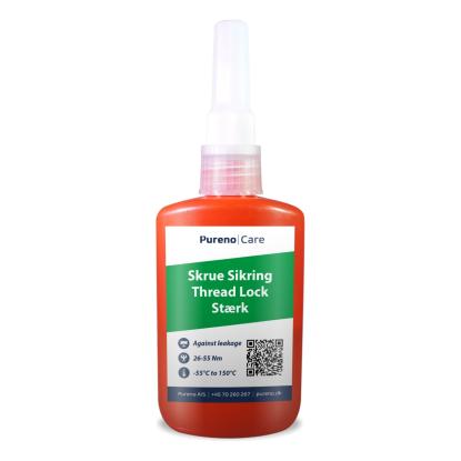 Pureno Skruesikring Stærk, 50 ml, 26-55 Nm