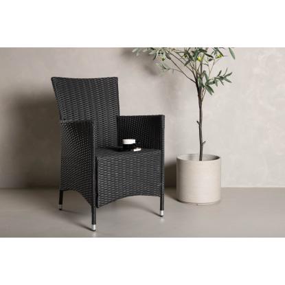 Venture Design Knick havestol med armlæn, sort