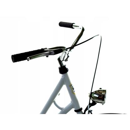 Damecykel, retro, 28", hvid/sort
