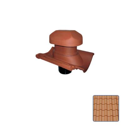 Safir H-10 udluftningshætte, Ø120 mm, naturrød