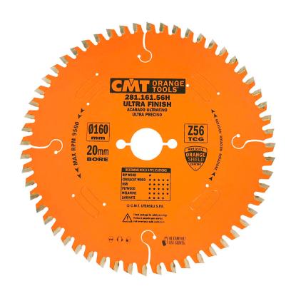 CMT rundsavsklinge til træ, Z56 TF Neg, Ø160 x 2,2 x 20 mm