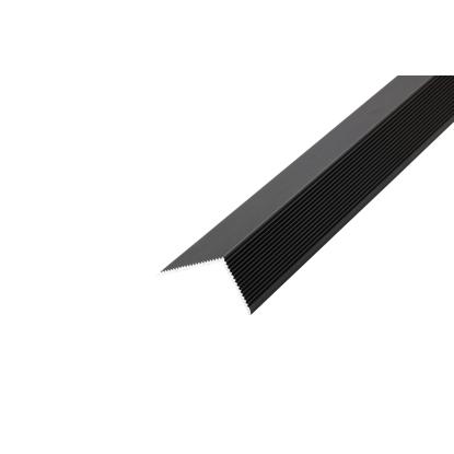 Wimex L-coverliste til terrassebræt, 40 x 60 x 3600 mm, sort 