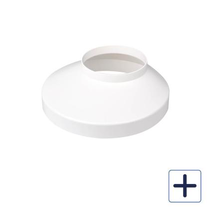 Plastmo brøndkrave, PVC, hvid, Ø150 mm