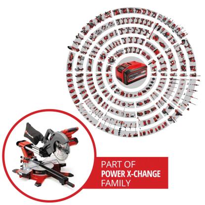 Einhell TE-SM 36/10 L Li-Solo akku kap-/geringssav med udtræk, uden batteri og lader