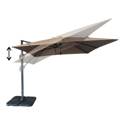 Baza hængeparasol, sand, 295 x 295 cm